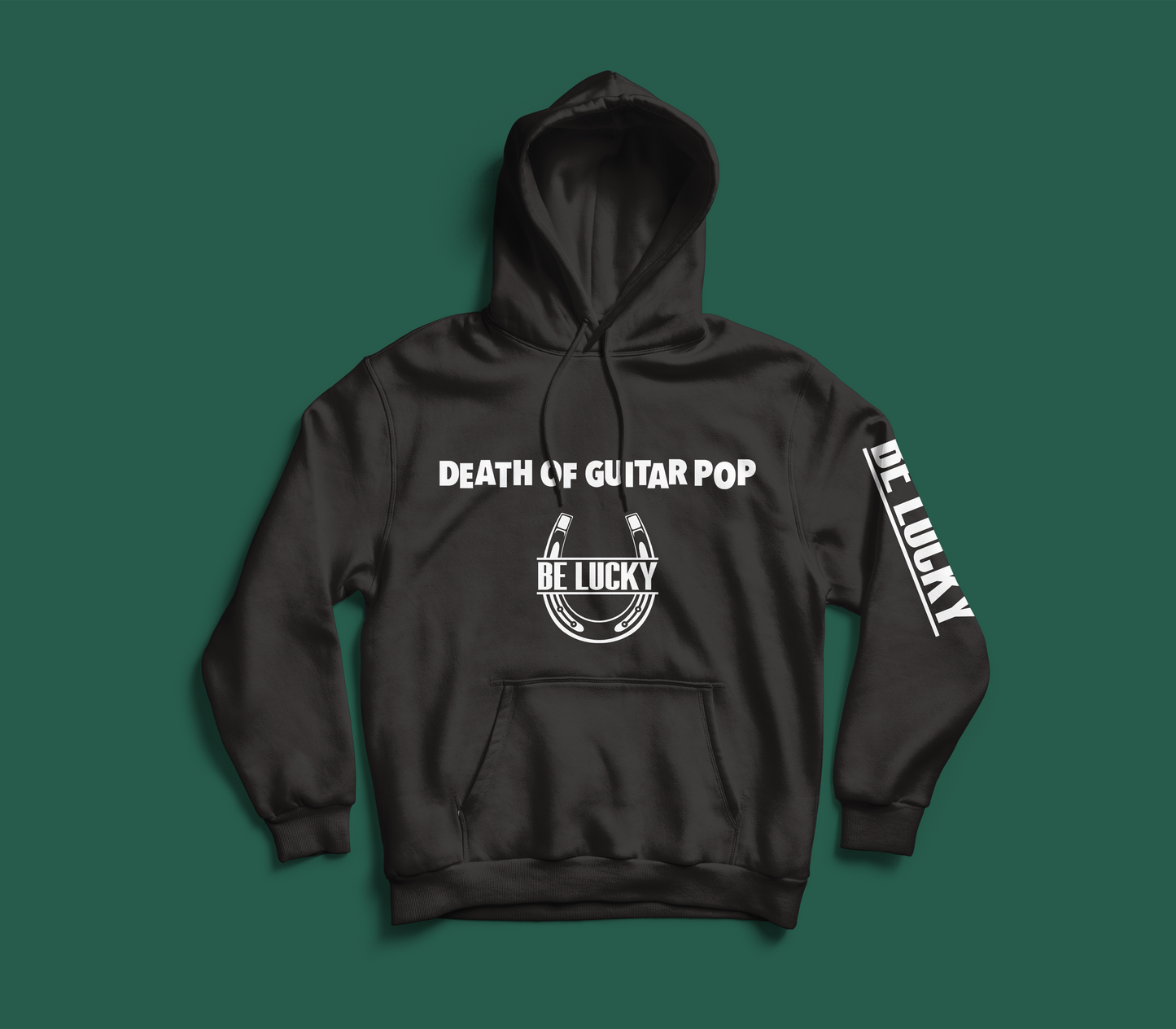 'Be Lucky' Unisex Hoodie (Black)