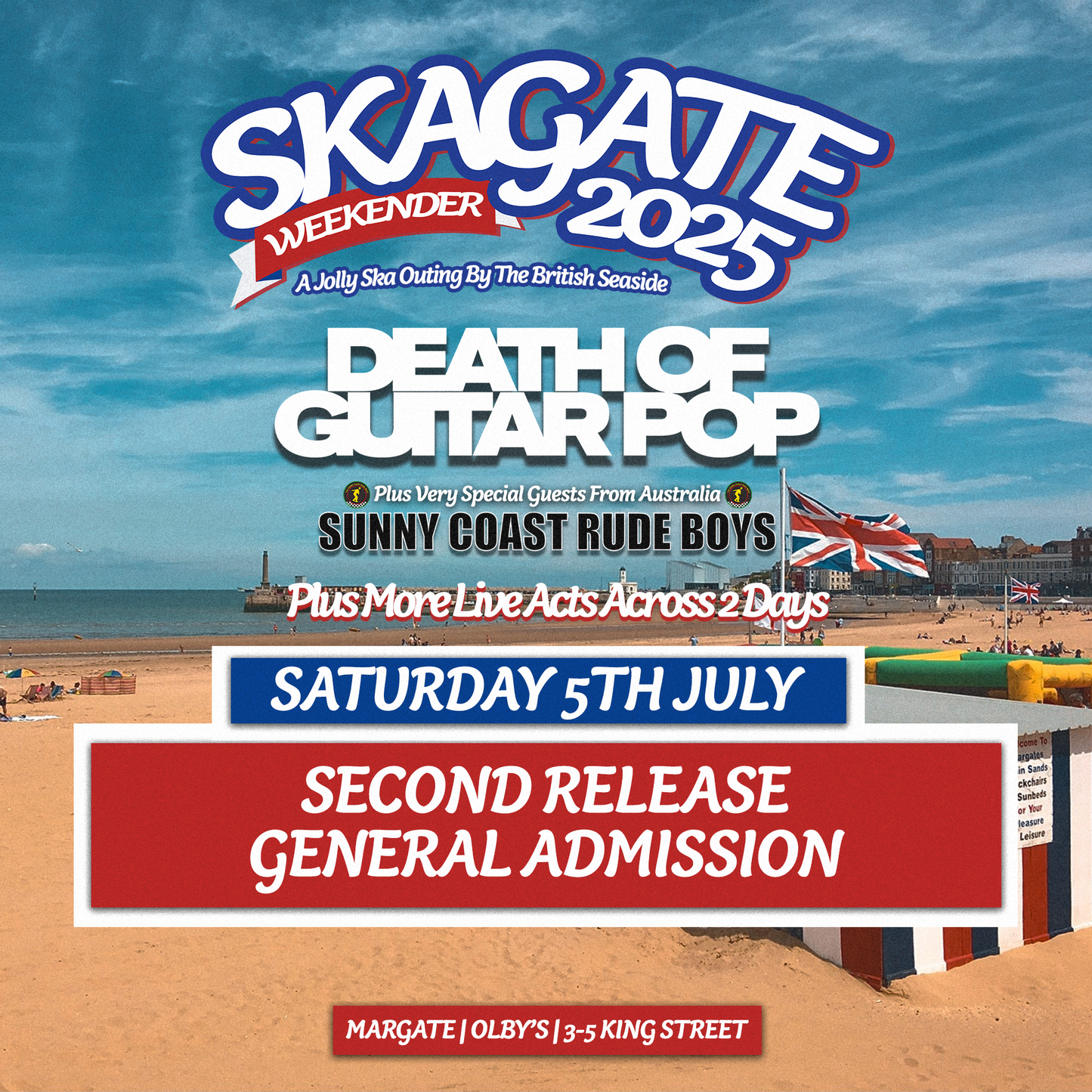 SKAGATE WEEKENDER 2025 - 2ND RELEASE SATURDAY TICKET - 5TH JULY '25