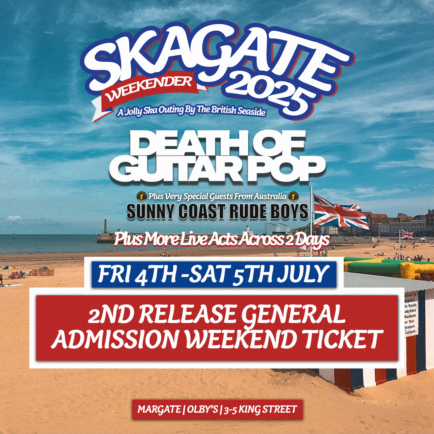 SKAGATE WEEKENDER 2025 - 2ND RELEASE WEEKEND TICKET - 4TH & 5TH JULY '25