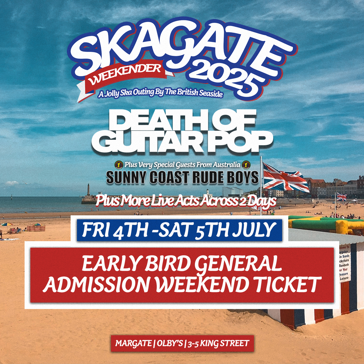 SKAGATE WEEKENDER 2025 EARLY BIRD WEEKEND TICKET 4TH & 5TH JULY '2