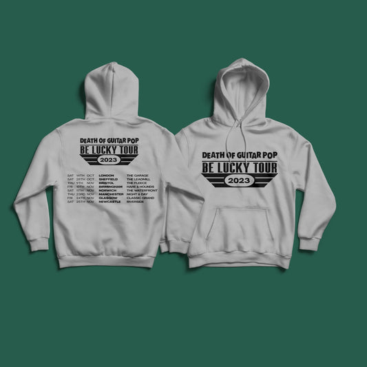 DEATH OF GUITAR POP BE LUCKY TOUR HOODIE (GREY)