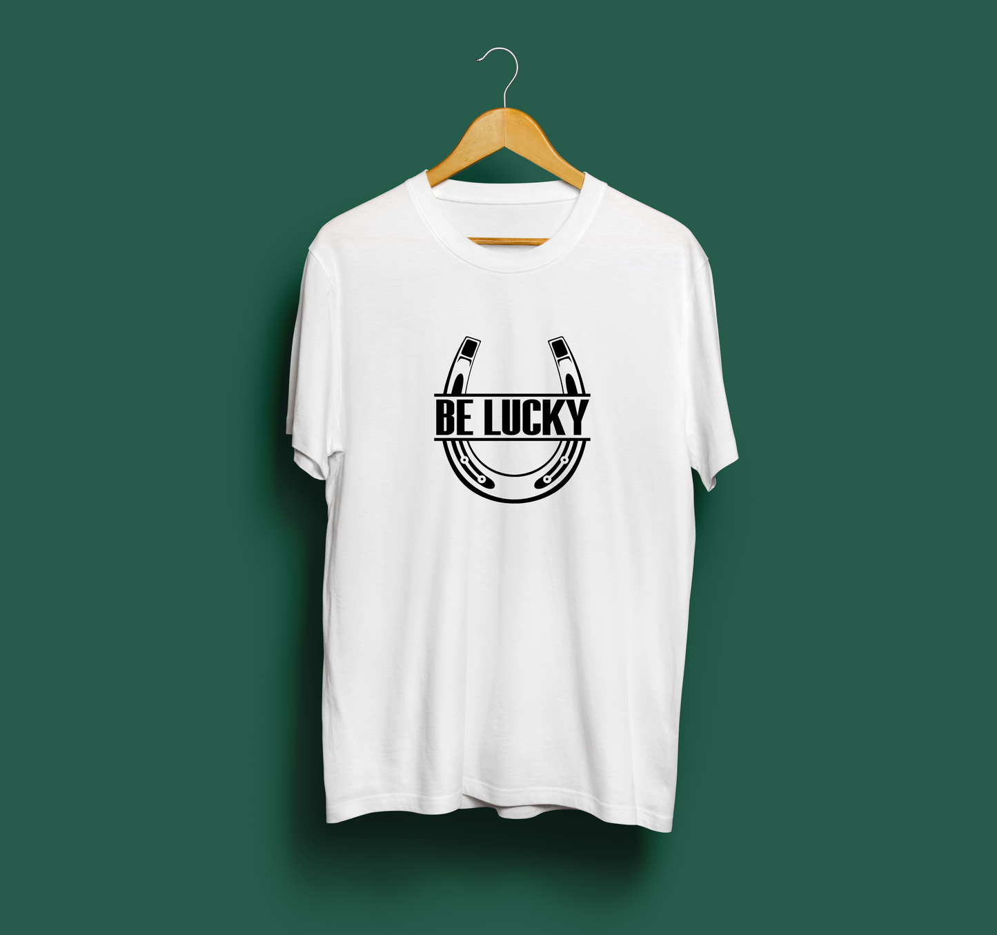 'Be Lucky' White T-Shirt