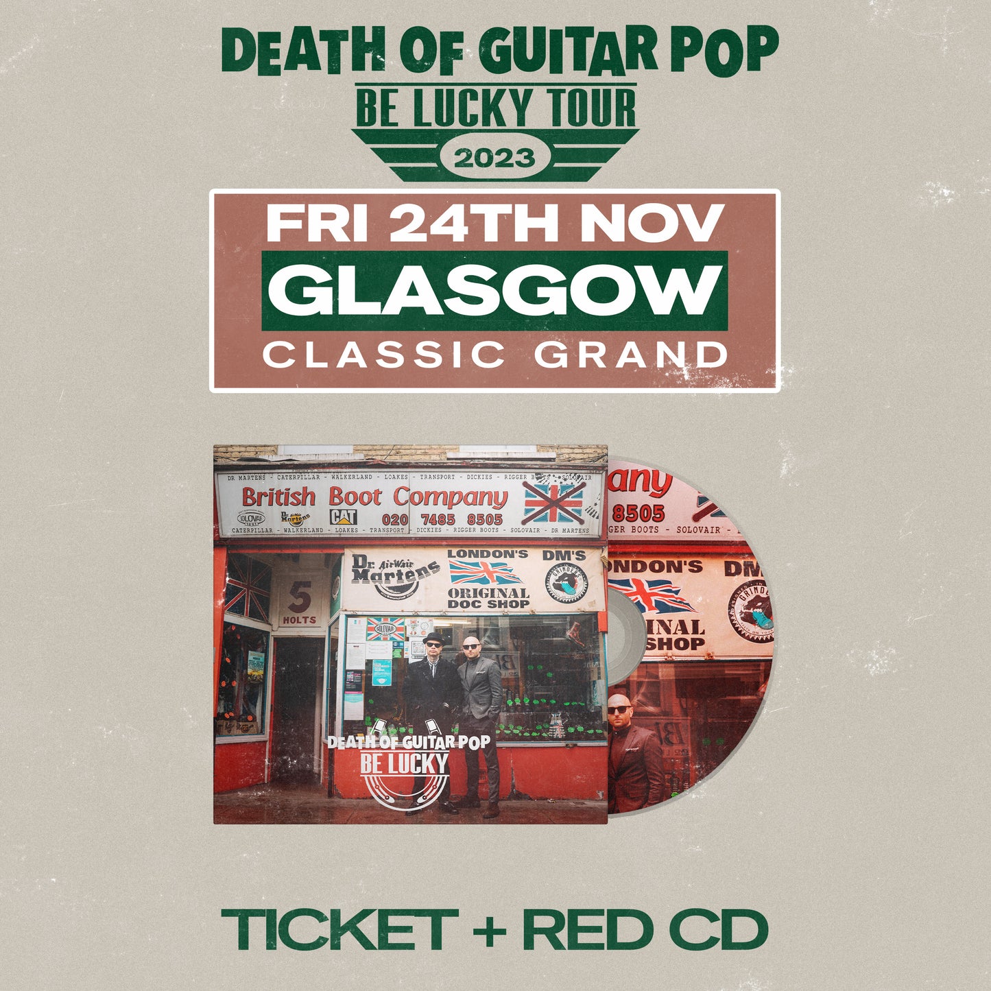 GLASGOW - CLASSIC GRAND 24/11/23 - GENERAL ADMISSION + RED CD BUNDLE