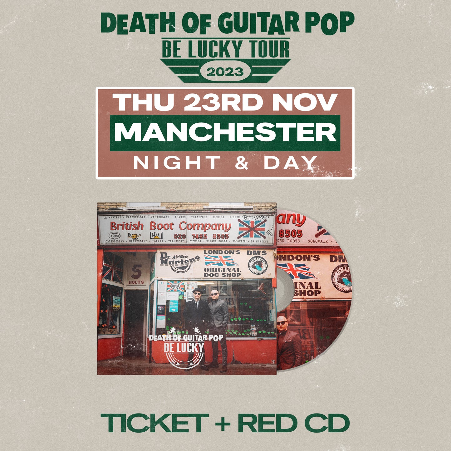 MANCHESTER - NIGHT & DAY 23/11/23 - GENERAL ADMISSION + RED CD BUNDLE