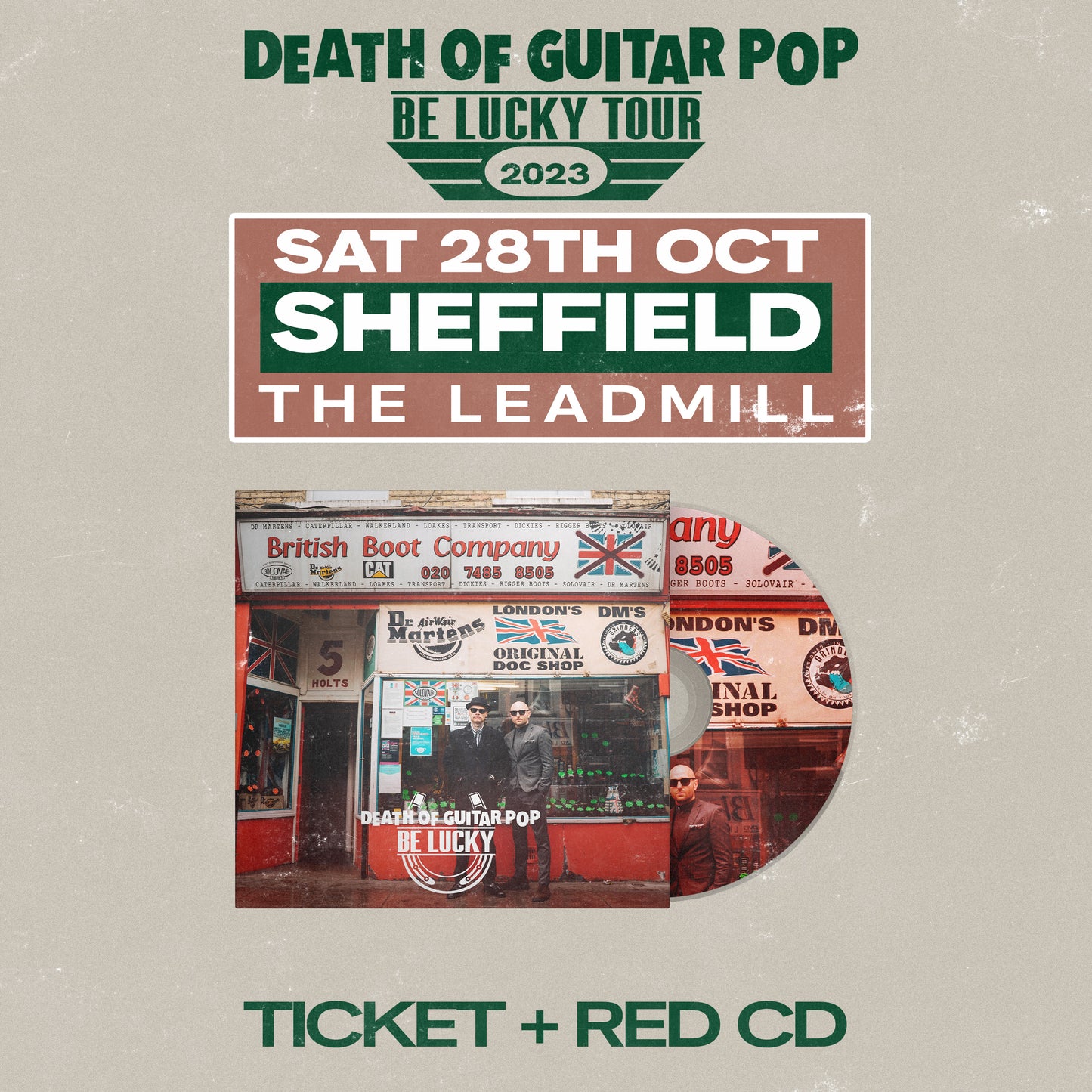 SHEFFIELD - THE LEADMILL 28/10/23 - GENERAL ADMISSION + RED CD BUNDLE