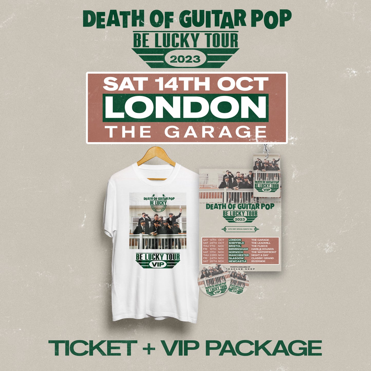 LONDON - THE GARAGE 14/10/23 - VIP PACKAGE