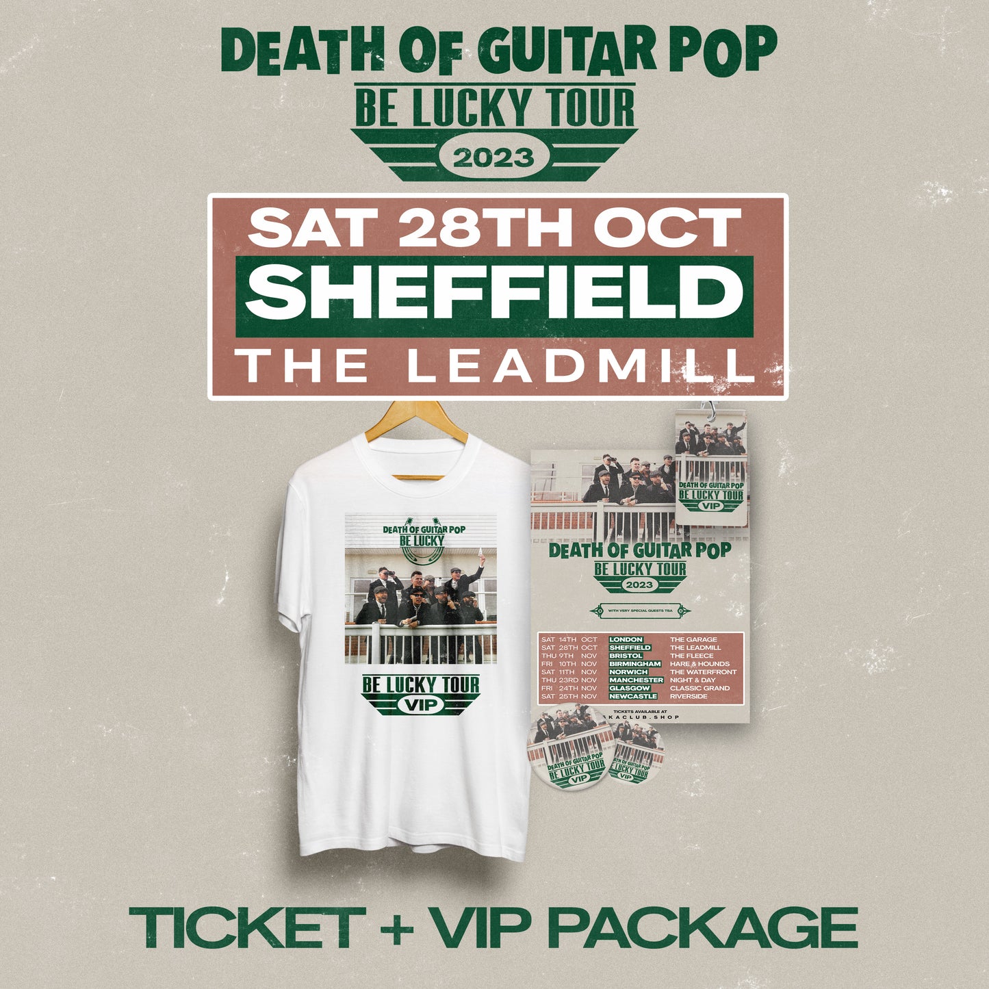 SHEFFIELD - THE LEADMILL 28/10/23 - VIP PACKAGE