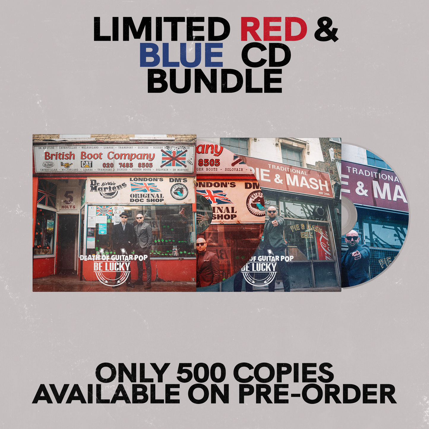 Limited Edition 'Be Lucky' Red & Blue CD Bundle (Signed by the band) [PRE ORDER]